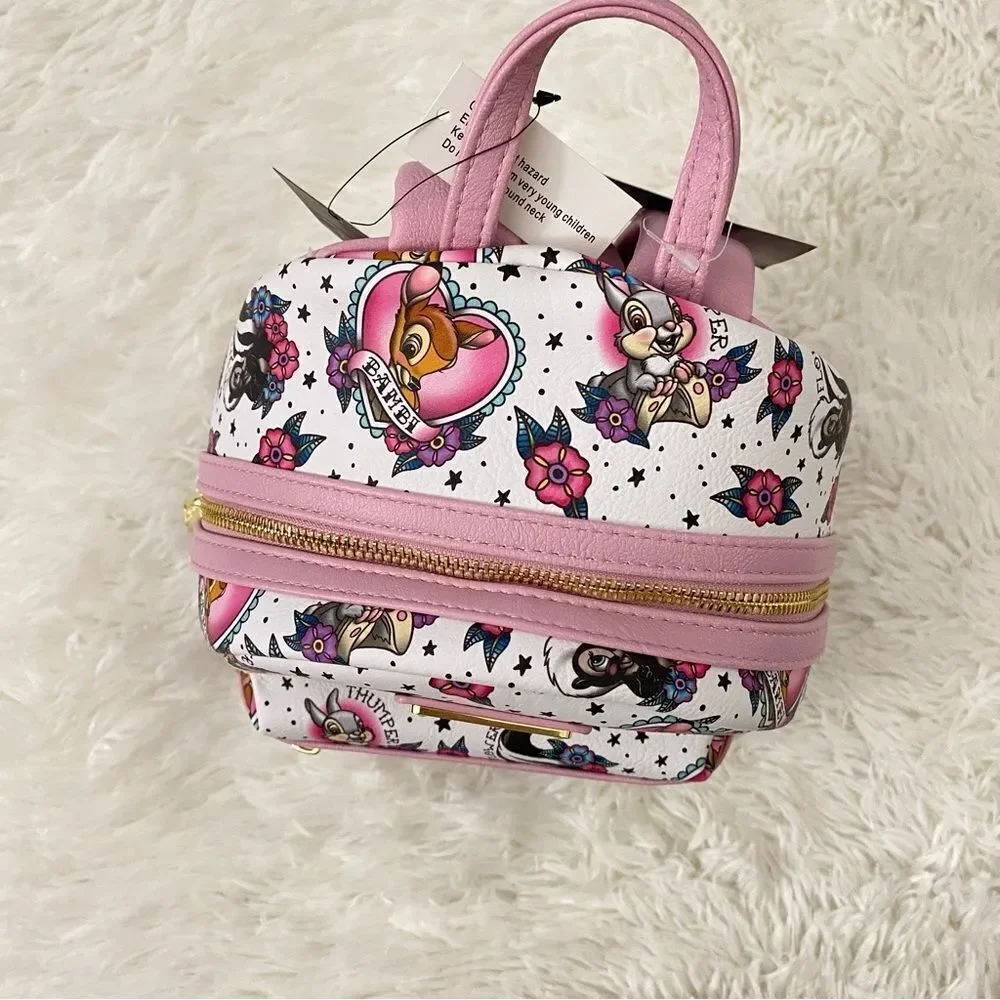 Loungefly Disney Bambi Tattoo Print Mini Backpack 🦌
